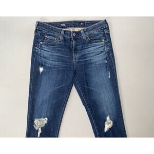 AG The Beau Slouchy Skinny Destroyed Stretch Denim Jeans. Women's 28R, GUC!